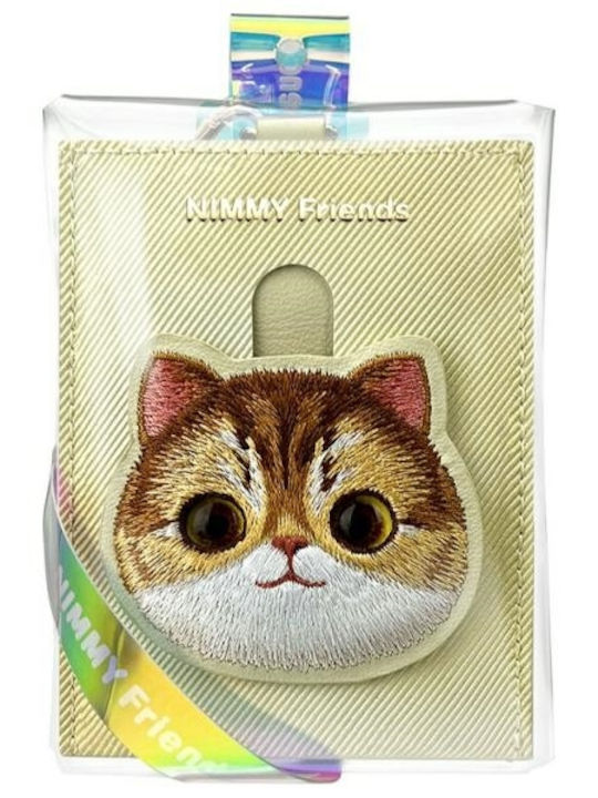 Nimmy Wallet Na Karty Khaki Big Eyed Pet 2.0 Cat
