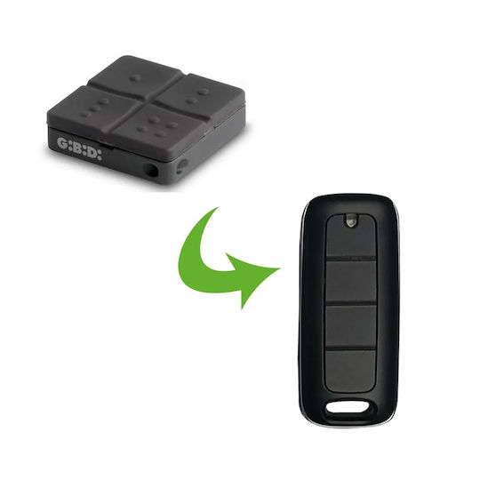 GiBiDi 4-Channel Garage Door Remote Control with Rolling Code 433.92MHz