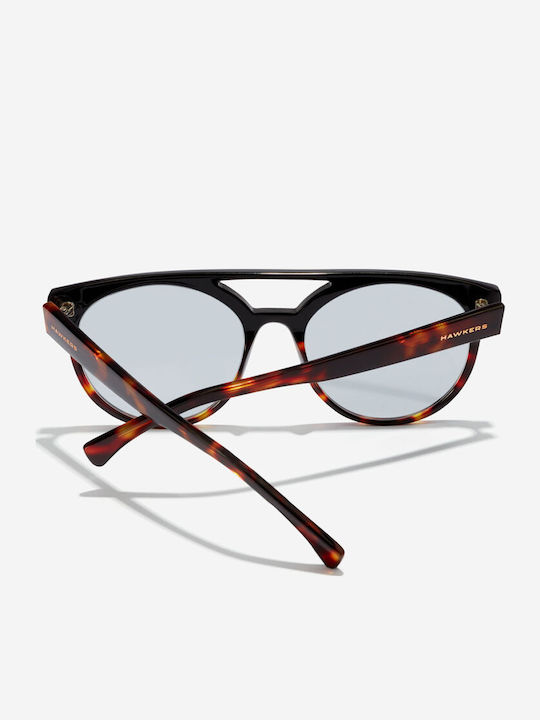 Hawkers Paula Echevarria La Louve Unisex Sunglasses with Brown Tartaruga Plastic Frame and Gray Lens