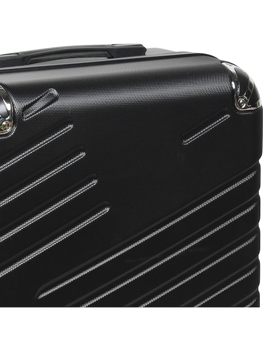 Keskor Medium Hard Black Suitcase with 4 Wheels Height 64cm