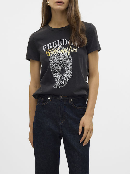 Vero Moda T-Shirt Black Acid Wash 10324831