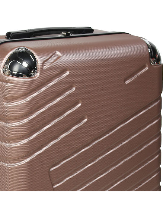 Keskor Mittlerer Hartschalenkoffer Rose Gold mit 4 Rädern Höhe 64cm