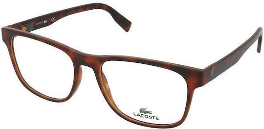 Lacoste Plastic Eyeglass Frame Brown Tortoise L2898-230-5417
