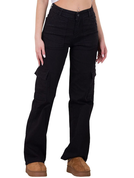 Damenjeans in Lockerer Passform Black