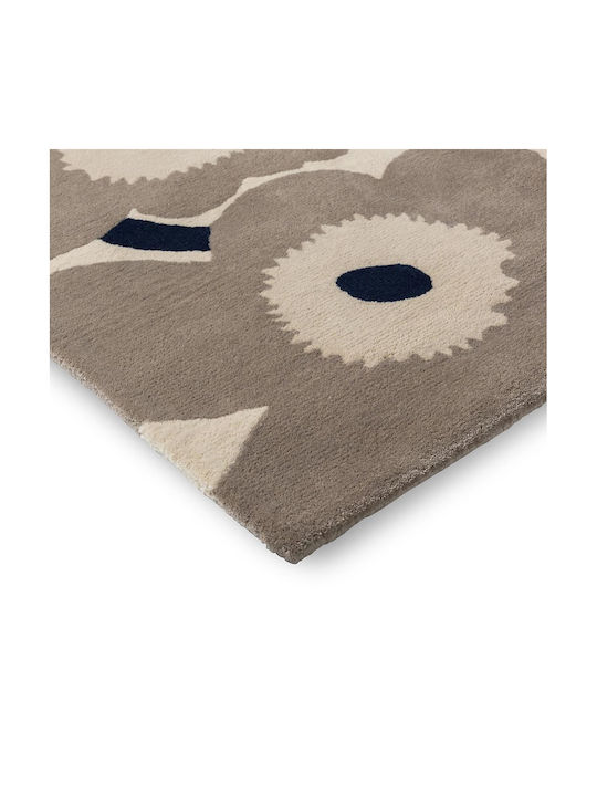 Marimekko Unikko Lucrat manual Covor Rectangular Greige