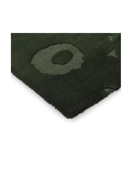 Marimekko Unikko Covor Rectangular Dark Green