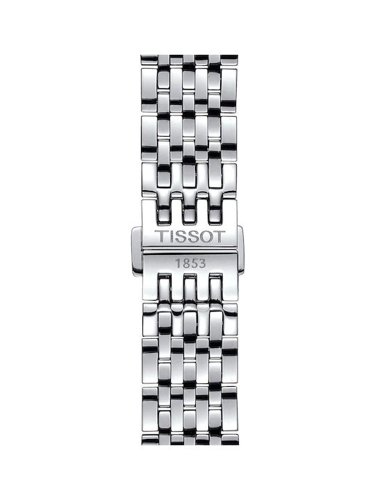 Tissot Men's Watch Battery with Silver Stainless Steel Bracelet