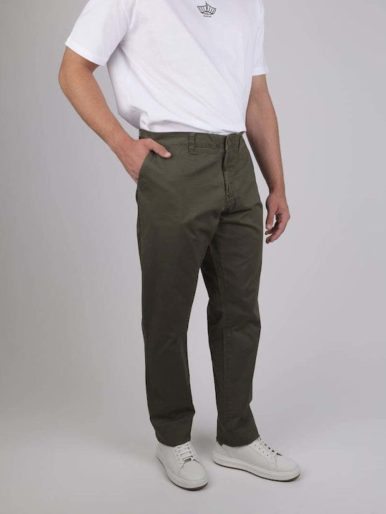 Παντελόνι Chino Ελαστικό Χακί