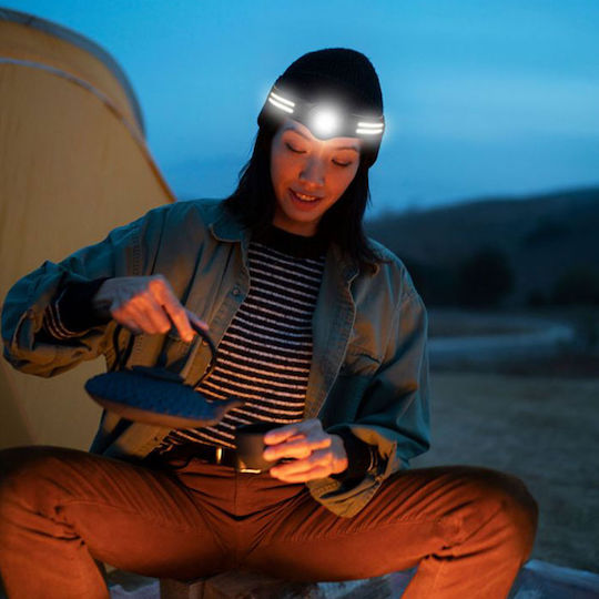 V-TAC Rechargeable Headlamp LED IP43 with Maximum Brightness 470lm Black