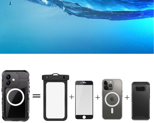 Shellbox Back Cover Πλαστικό / Σιλικόνης 2mm Αδιάβροχο Μαύρο (iPhone 16)
