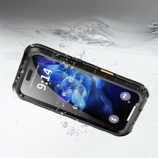 Shellbox Back Cover Πλαστικό / Σιλικόνης 2mm Αδιάβροχο Μαύρο (iPhone 16)