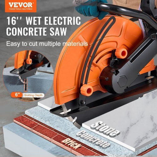 Vevor Electric Building Materials Cutter with 406.4mm Disc Diameter and 3600rpm Speed 3200W