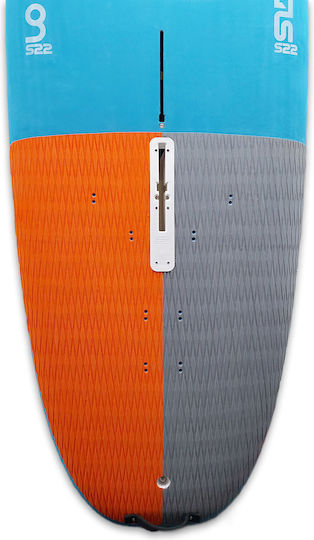 Windsurf Board School 220l Blue Orange Sideon Si.wb.s.220.t