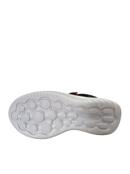 Softy Evolve G Ps Low Cut Kids Sports Shoes Running with Hoop & Loop Closure Black