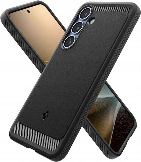 Spigen Rugged Armor MagSafe Umschlag Rückseite Silikon 2mm Schwarz (Galaxy S25+)