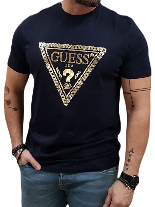 Guess Triangle T-shirt Navy, Indigo