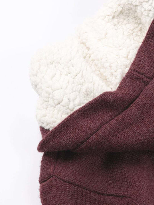 Men's Cardigan Bordeaux