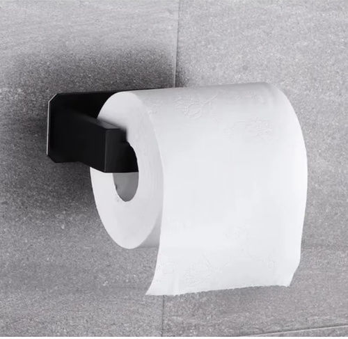 Ruhhy Wall Mounted Paper Holder Black