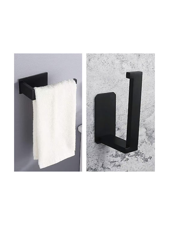 Ruhhy Wall-mounted Paper Holder Metallic Black
