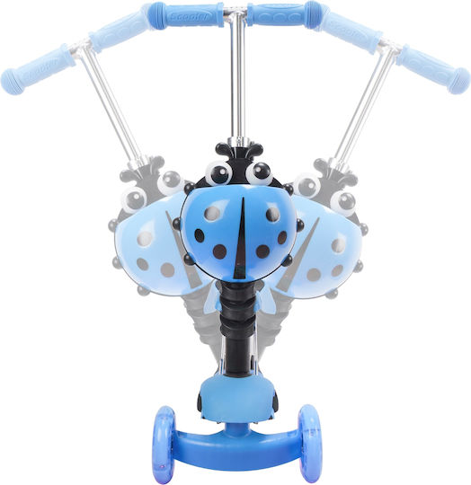 Action One Kids Scuter 3 Roți Cu Scaun Smart Kid 5 În 1 Albastru