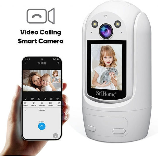 Sricam SH060 IP Surveillance Camera Wi-Fi Full HD 1080p with Two-Way Communication and Lens 4mm