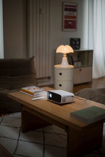 Philips NeoPix 200 NPX200/INT Mini Projector LCD Full HD LED Lamp with Built-in Speakers White
