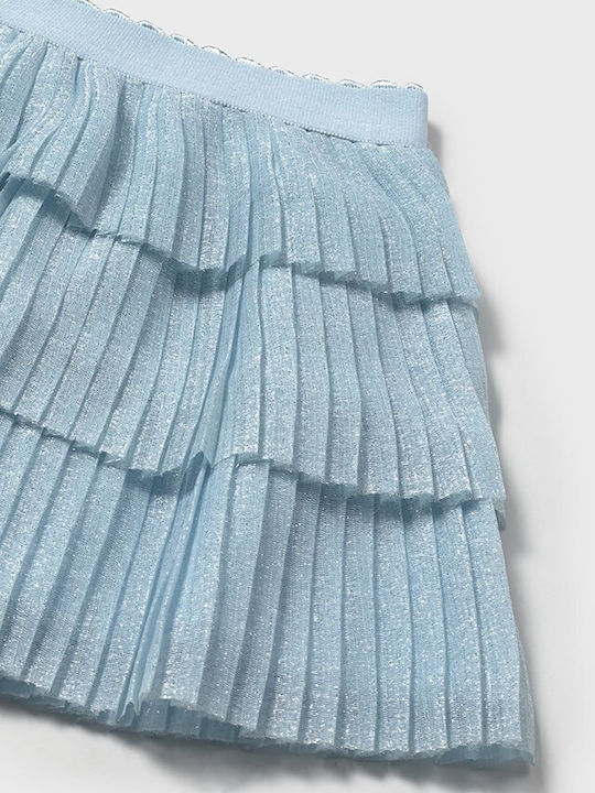 Kids' Tulle Pleated Skirt Blue