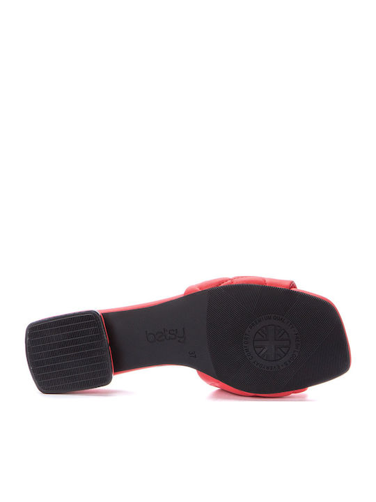 Women's Flat Sandals in Red Color