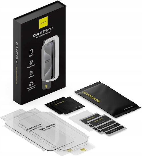 Spacecase 0.33mm Tempered Glass 2τμχ (iPhone 16 )