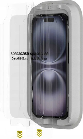Spacecase 0.33mm Tempered Glass 2τμχ (iPhone 16 )