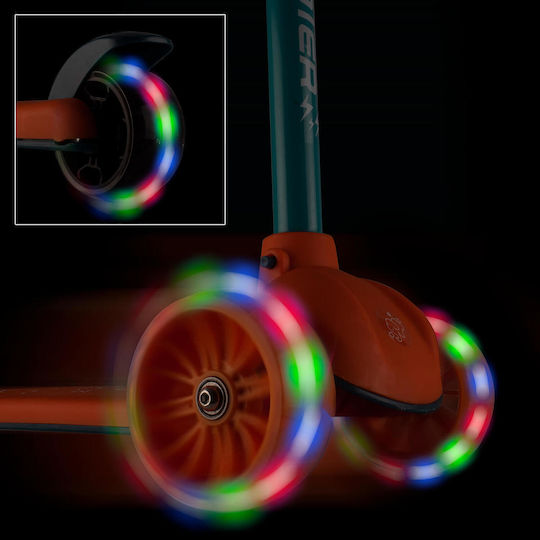 Action One Kids 3-wheel Scooter Lights Prime Orange