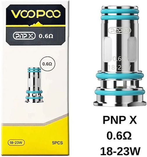 Voopoo Pnp X Coil Αντιστάση Ηλεκτρονικών Τσιγάρων 1ohm 5τμχ