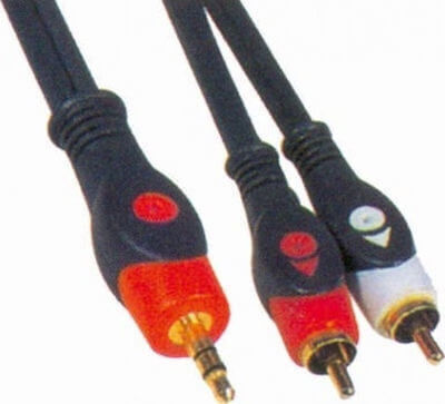 Bridge Cable Cablu Audio 3,5 mm Male - RCA De Sex Masculin Negru 1,5 m 30288