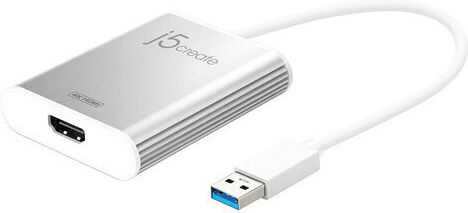 J5create USB-A Male to HDMI Female Converter Silver 1 Piece