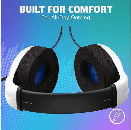 PDP Airlite Pro PS Безжични Надушници Гейминг Слушалки с Bluetooth Свързаност Бели за PS4 / PS5