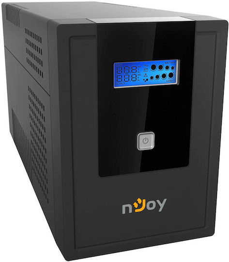 NJOY Cadu 2000 UPS Line-Interactive 2000VA 1200W με 4 Schuko Πρίζες