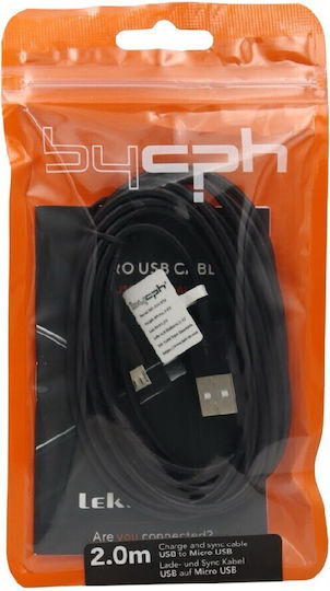 Hoco Редовна USB 2.0 до микро USB кабел Черен 2м (46097-OC) 1бр
