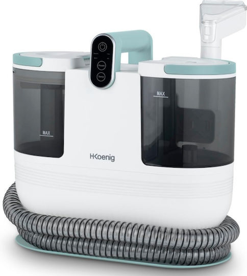 HKoenig Ατμοκαθαριστής Ρούχων Χειρός 1200W με Δοχείο 255ml Λευκός
