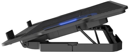 Natec Dipper 2 Cooling Pad για Laptop έως 17.3" με 1 Ανεμιστήρα και Φωτισμό