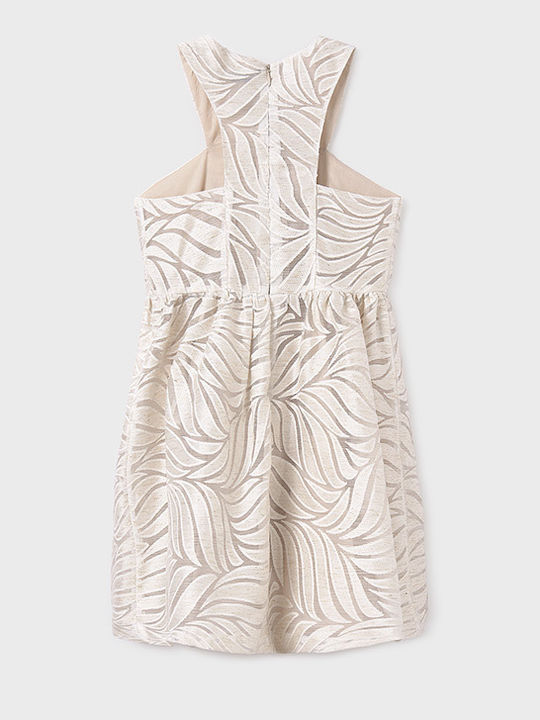 Kinderkleid Ärmellos Beige