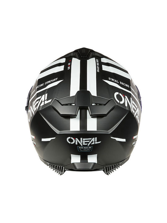 O'Neal Challenger Warhawk V.25 Volles Gesicht mit Sun Visor ECE 22.06 Black/White/Red