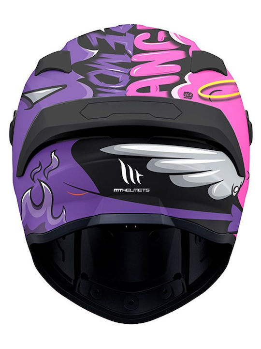 MT Targo S Angeldemon B8 Purple gloss Κράνος Μηχανής Full Face DOT / ECE 22.06 1450gr