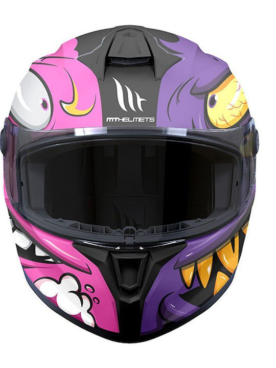 MT Targo S Angeldemon B8 Purple gloss Κράνος Μηχανής Full Face DOT / ECE 22.06 1450gr