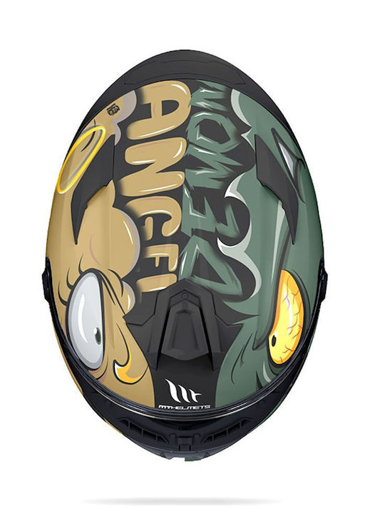 MT Targo S Angeldemon Green Matt B6 Κράνος Μηχανής Full Face DOT / ECE 22.06 1450gr