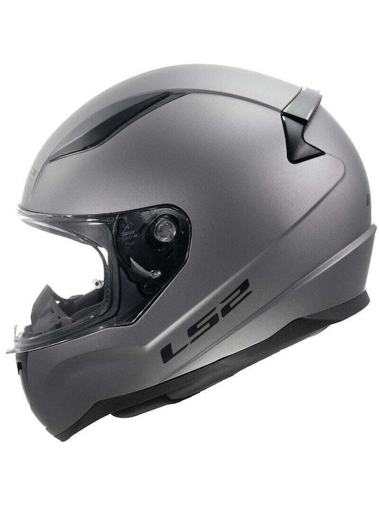 LS2 Rapid Ii Ff353 Solid Matt Titanium Motorcycle Helmet Full Face ECE 22.06 1300gr