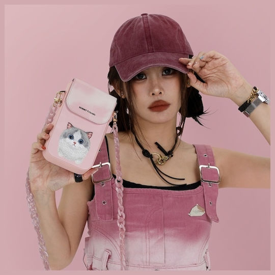 Nimmy Phone Bag Pink Big Eyed Pet 2.0 Cat