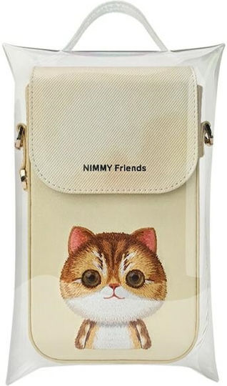Nimmy Phone Bag Khaki Big Eyed Pet 2.0 Cat