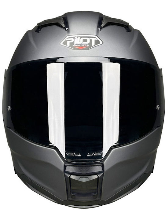 Pilot Alpha SV Magnetic Metallic Motorcycle Helmet Full Face ECE 22.06 1550gr with Sunvisor