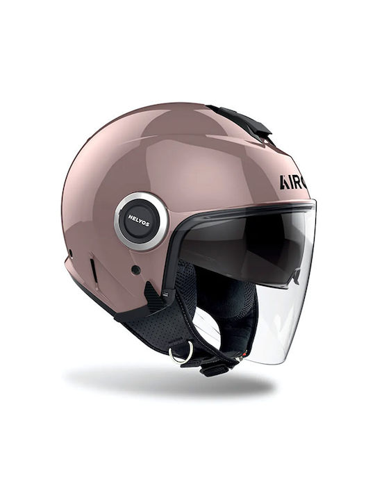 Airoh Helyos Black Matt Motorcycle Helmet Jet ECE 22.06 1350gr with Sunvisor