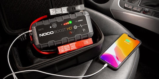 Noco Boost Gb70 Hd Ultrasafe Portable Car Battery Jump Starter 2000A with Power Bank / USB 12V